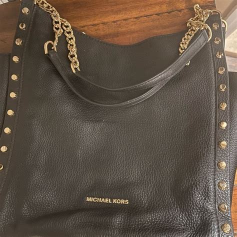 michael kors newbury leather medium chain shoulder tote|MICHAEL Michael Kors Newbury Medium Chain Leather .